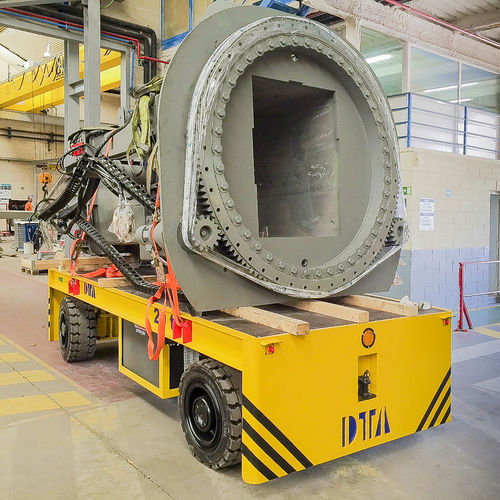 Электрический самоходный прицеп 2-осный для тяжелых грузов