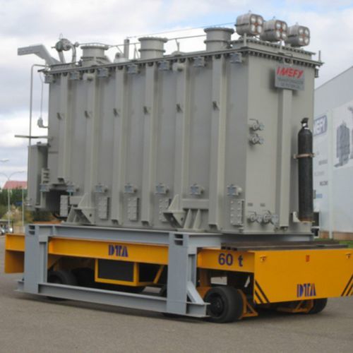 Electric self-propelled trailer 2-axlefor heavy loads