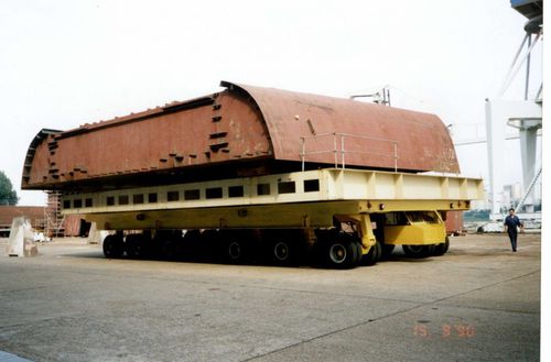 Diesel self-propelled trailer more than 6 axlesfor heavy loads
