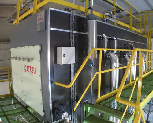 Котел перегретой воды ASPMжаротрубный на биомассе,горизонтальный