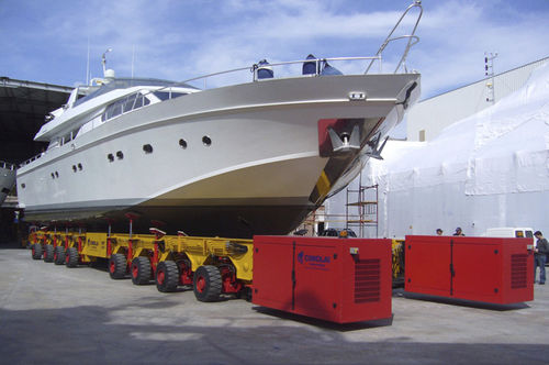 More than 6 axles self-propelled trailer MBT 200for boats