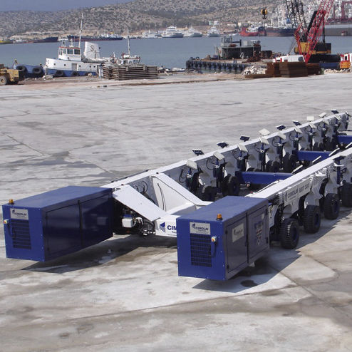 More than 6 axles self-propelled trailer MBT 300t - 3for boats