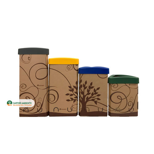 Контейнер для мусора из переработанного пластика DELTA LIGHT картондля бытовых отходовдля переработки