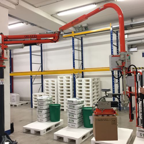 Пневматический манипулятор ATISmirus 200 для бочекдля мешков.