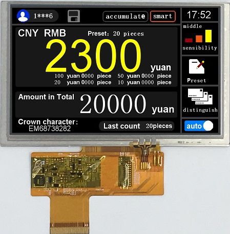 Модуль дисплея LCD/TFT LMT050DNCFWU-NNAцветной 800 x 480 со светодиодной подсветкой