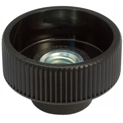 Гайка с накаткой 16-11, оцинкованная сталь, полиамид