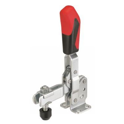 Вертикальный коленно-рычажный зажим серии 26-21, сталь оцинкованная, кнопка