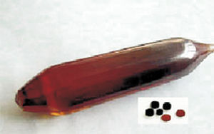 Алюмоиттриевый гранат, легированный хромом (Cr:YAG), кристаллический оптический