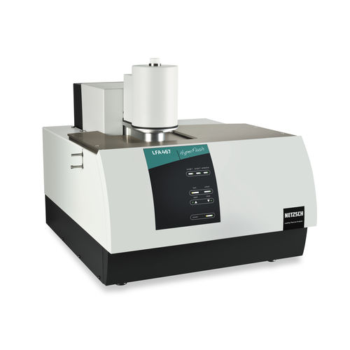 Heat flow for thermal conductivity testing measuring instrument LFA 467 HyperFlash®laserautomaticultra-rapid