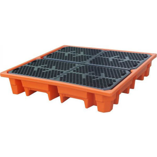 Поддон для сбора отходов на 4 барабана серии FP-TEW2-барабан1-бочкапластик