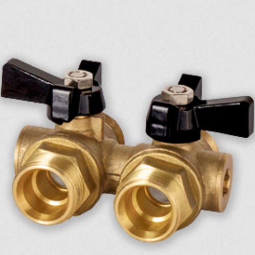 Шаровой кран ручнойсливной из латуни