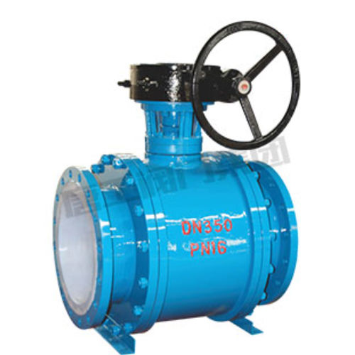 Шаровой кран с маховикомтурбинадля химической промышленности