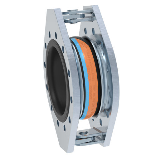 Компенсатор для резиновых труб АС-3 круглый фланец для труб