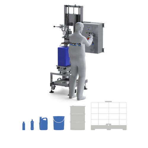 Semi-automatic filling machine FLEXEO-S2 Atexbottlemulti-containerjug