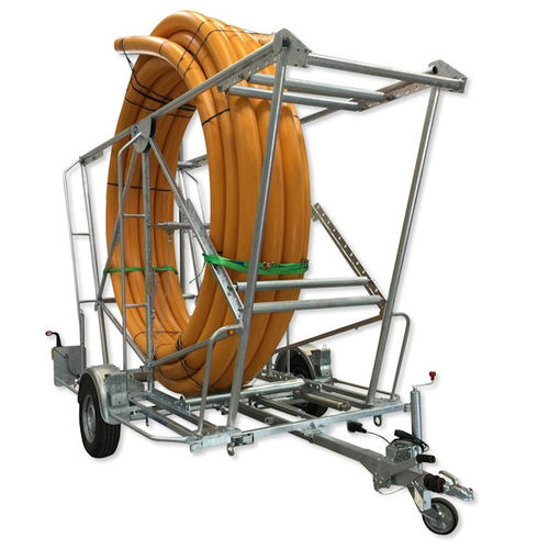 Прицеп одноосный RVL 916 прицепной для бухт для труб