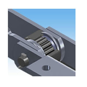 Конвейерная цепь из нержавеющей стали WEBR/WEBF, не требующая смазки роликов