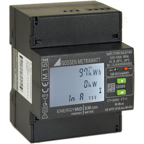 Счетчик электрической энергии трехфазный ENERGYMID серии EM2389, EM2289DIN-рейкас ЖК-дисплеем