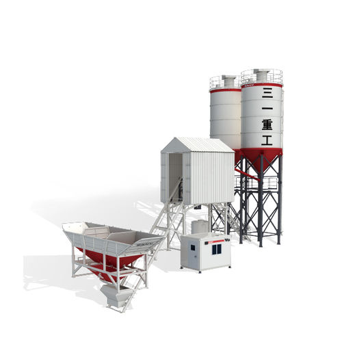 Stationary concrete batching plant HZS60G