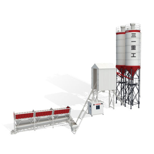 Stationary concrete batching plant HZS90G