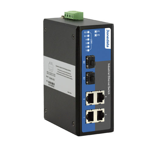 6-портовый сетевой коммутатор IES206G-2GSнеуправляемый гигабитный EthernetDIN-рейка