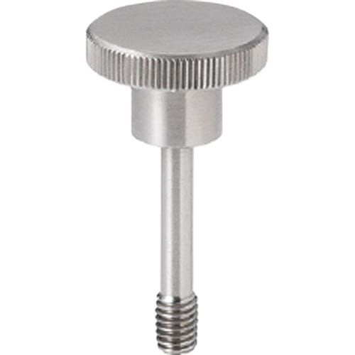 Ручка с невыпадающим механизмом KNMS-SCрезьбовая с накаткойкруглая