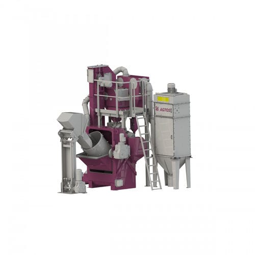 Дробеструйная машина с вращающимся барабаном TSдля пружиндля цепейдля сыпучих материалов