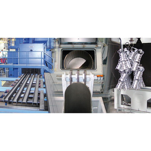 Дробеструйная машина с вращающимся столом DTпо металлу