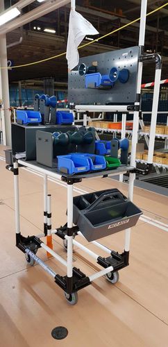 Тележка с рельсовыми направляющими Lean Solution