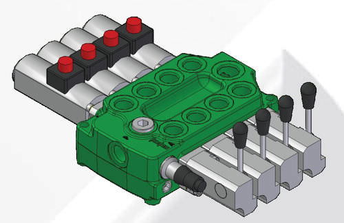 Золотниковый гидрораспределитель ВДМ6 рычажныймоноблочный