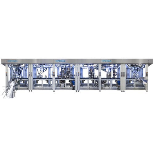 Наполнитель-укупорщик объемный OPTIMA CFSгравиметрический для банок-автоматический