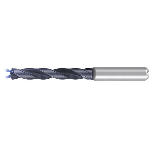 Solid drill bit VHM-EF-DIN 6537L-HA-IK-4FF-TIALN-T14 series for cast ironfor non-ferrous metalsfor steel