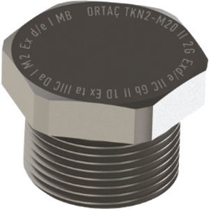 Шестигранная заглушка TKXX/M12 MaleNBR, никелированная латунь