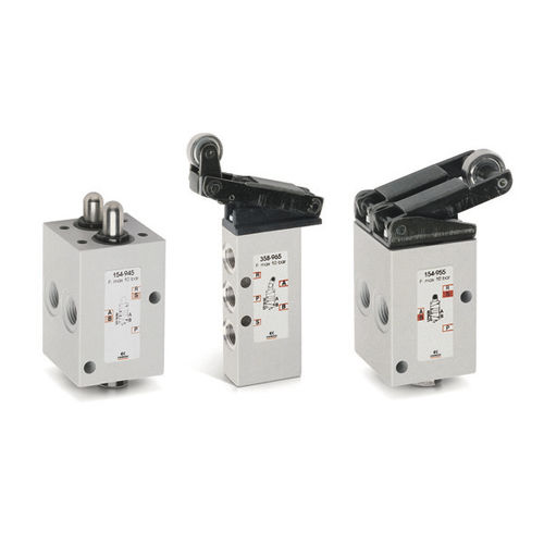 Золотниковый гидрораспределитель пневматический 1, 3 серии тарельчатый с механическим управлением3/2-ходовой