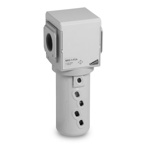 Фильтр с активированным углем, серия MX, сжатый воздух, алюминиевое байонетное соединение.