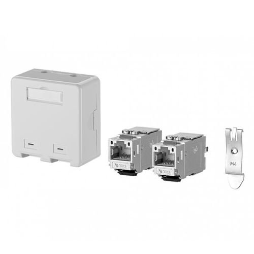 Клеммная коробка с разъемом RJ45 C6ADIN RailIEC