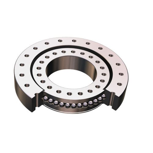 Поворотное кольцо без шариков зубьев, однорядное, четырехточечное с контактом