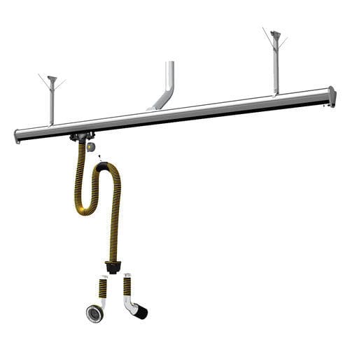 Система вытяжки выхлопных газов для мастерской STRдля гаражана направляющей