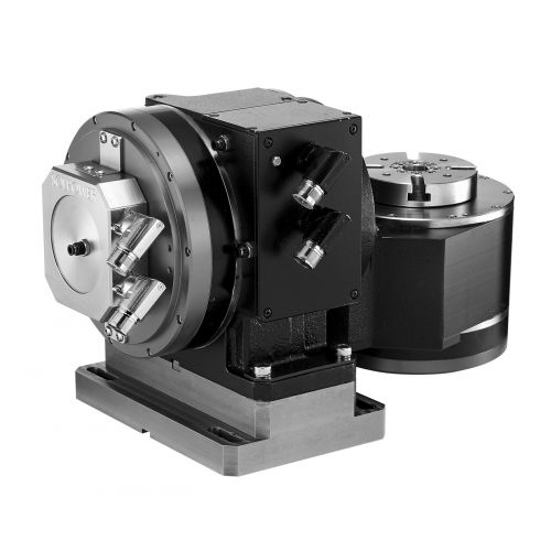 Motor-driven rotary table IDTT-2D-125horizontalverticaltilting