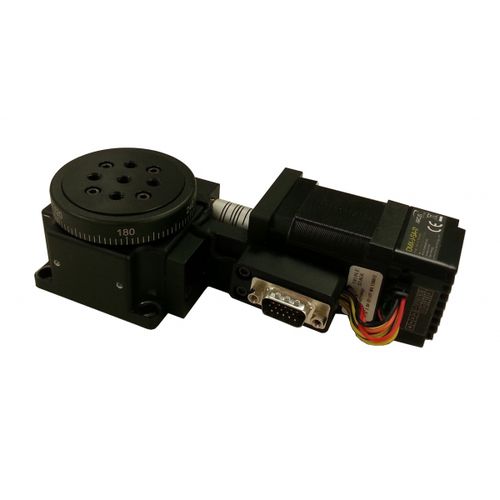 Стол поворотный электроприводный РТЛА-0-60горизонтальный компактныйна шарикоподшипнике