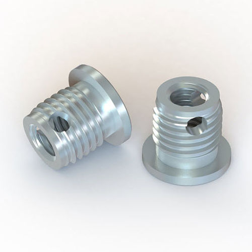 Вставка саморезная 307 2-резьбовая, латунь