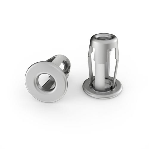 Резьбовая вставка TC-F Mрасширяющаяся оцинкованная сталь для термопластов