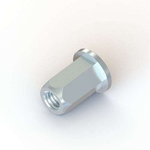 Деформационная вставка E TC/TL с резьбой, оцинкованная сталь, шестиугольная
