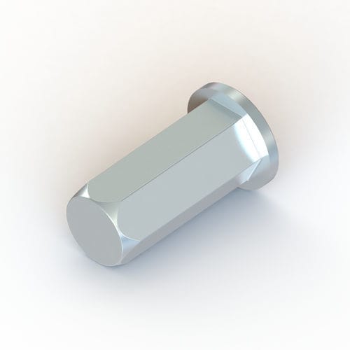 Деформационная вставка E TC/TL/CH с резьбой, оцинкованная сталь, шестигранная