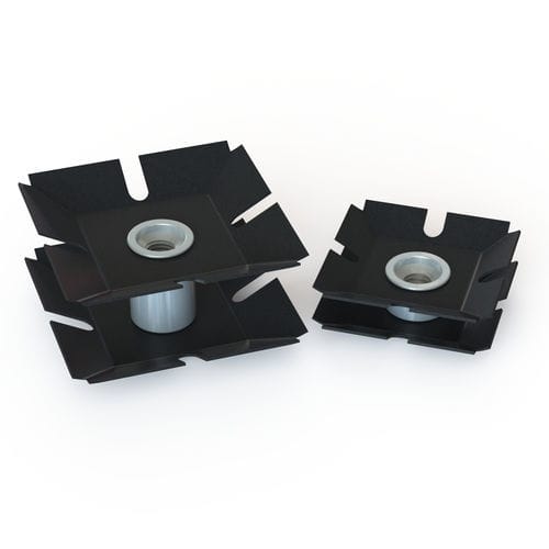 Концевая вставка для квадратной трубы ITQ2Spress, латунь, сталь