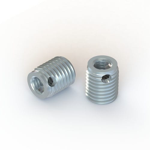 Вставка саморезная 308 2-резьбовая, латунь