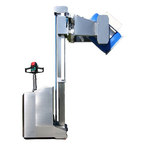 Drum-handling stacker truck BS120 ET rid DVIelectrichydraulicwalk-behind