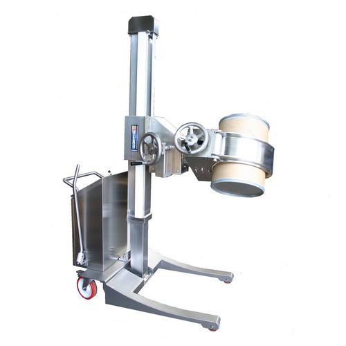 Hydraulic stacker truck BS120 DVLPpneumaticwalk-behindfor drums