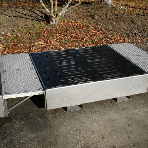 Multi-use containment bund BS112 4F INOX4-druminoxrigid