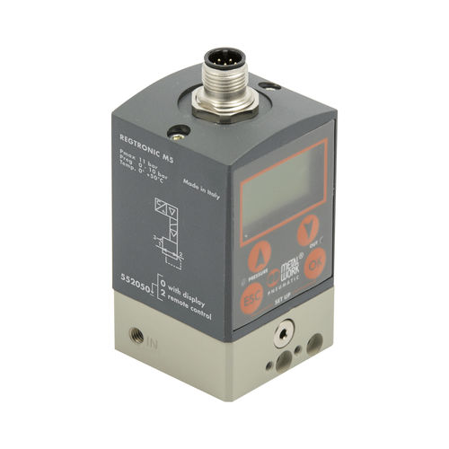 Пропорциональный регулятор давления серии REGTRONIC для воздуха, одноступенчатый, никелированная латунь