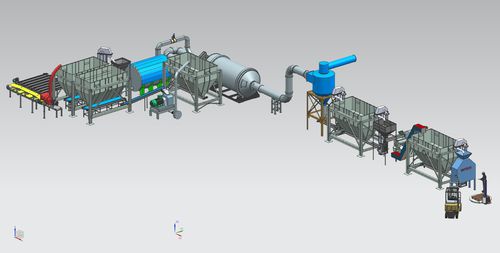 Автоматическая ротационная линия по производству пеллет